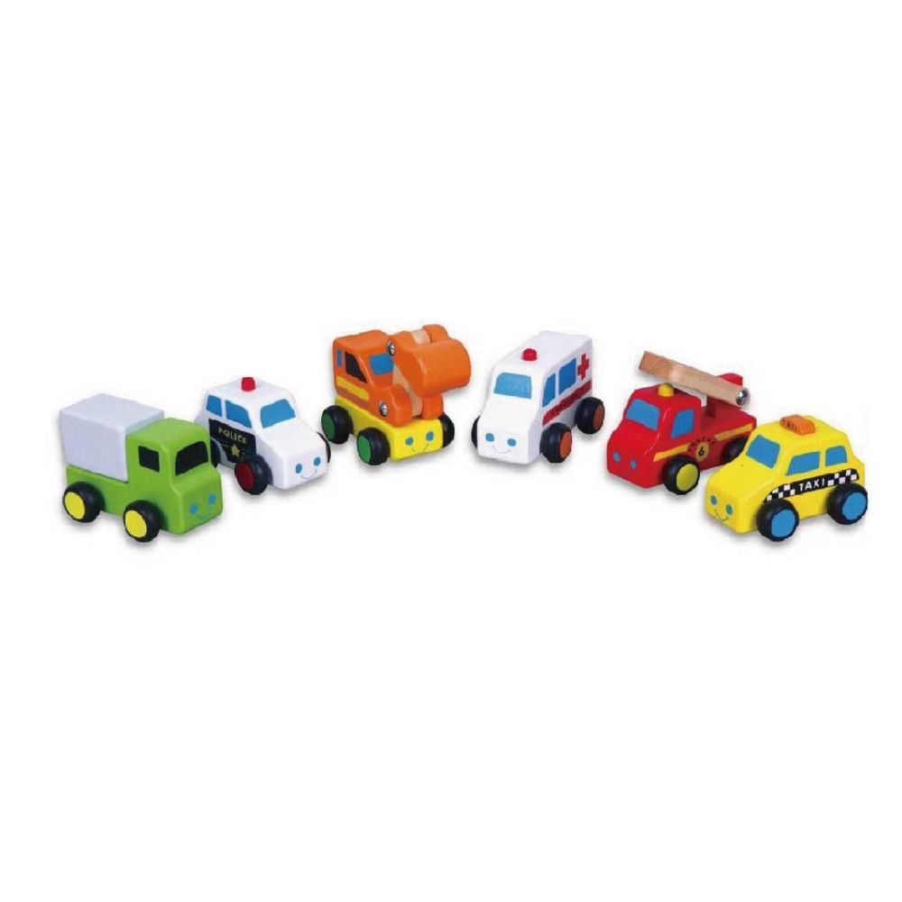 Viga Wooden Toys Mini Vehicle Set 6pcs | Shop Today. Get it Tomorrow ...