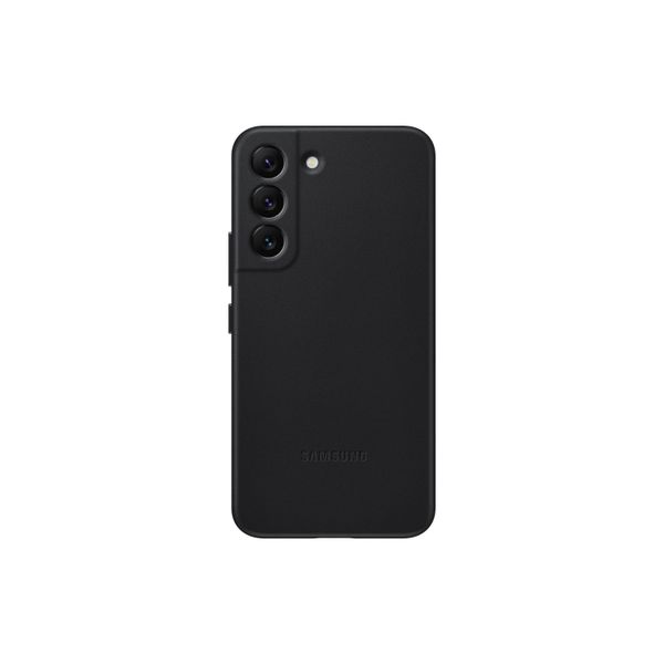 Samsung Galaxy S22 Leather Case-Black
