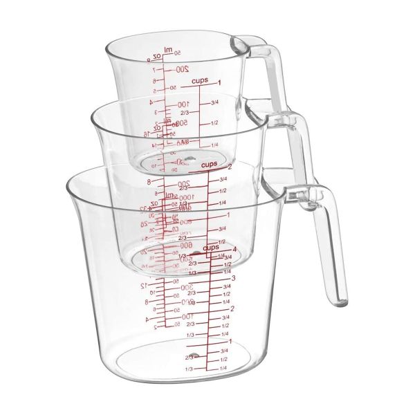 3-Piece Nesting Liquid Measuring Cups Set