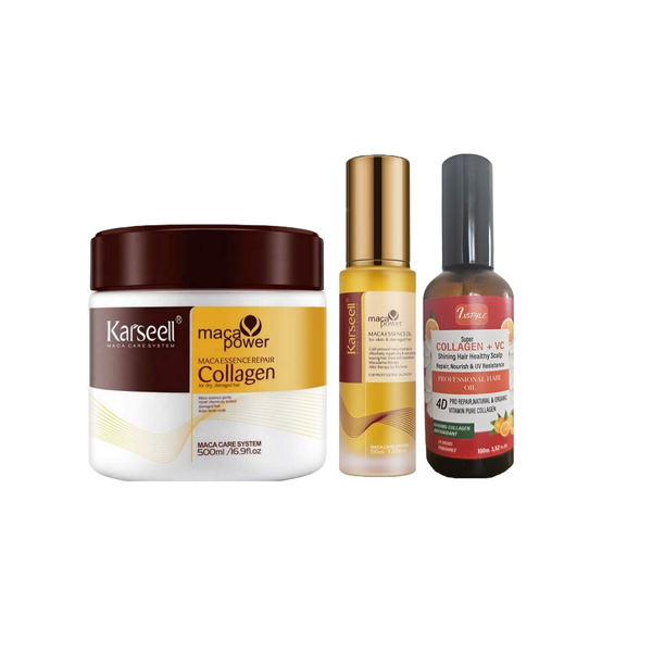 Karseell Maca Essence Repair Collagen Mask 500 ml &amp; Serum + Collagen Oil
