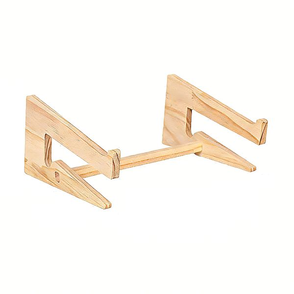 Wooden Universal Ergonomic Computer Stand Desktop Laptop Holder Detachable