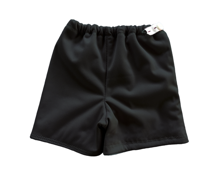 Waterproof Nappy Cover Shorts -Black