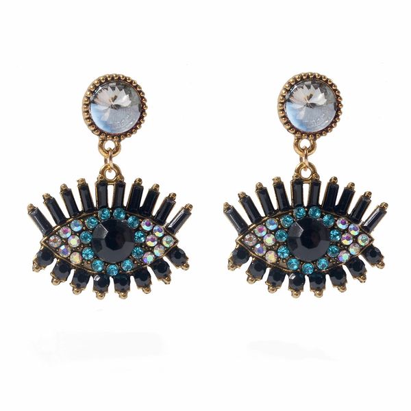 Personality Devil's Eye Earrings-Pink
