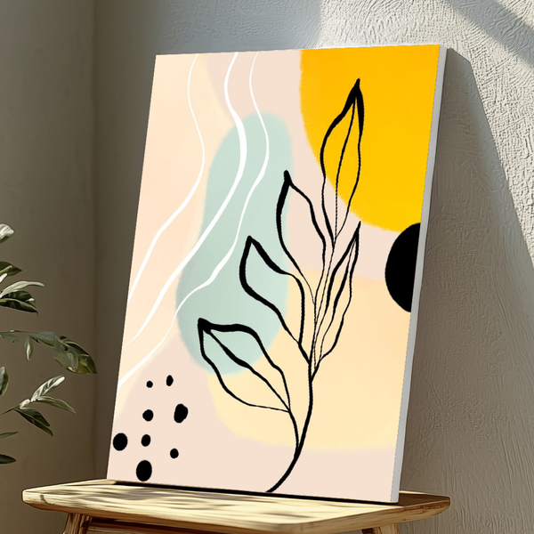 Leaves Pastel Colors image