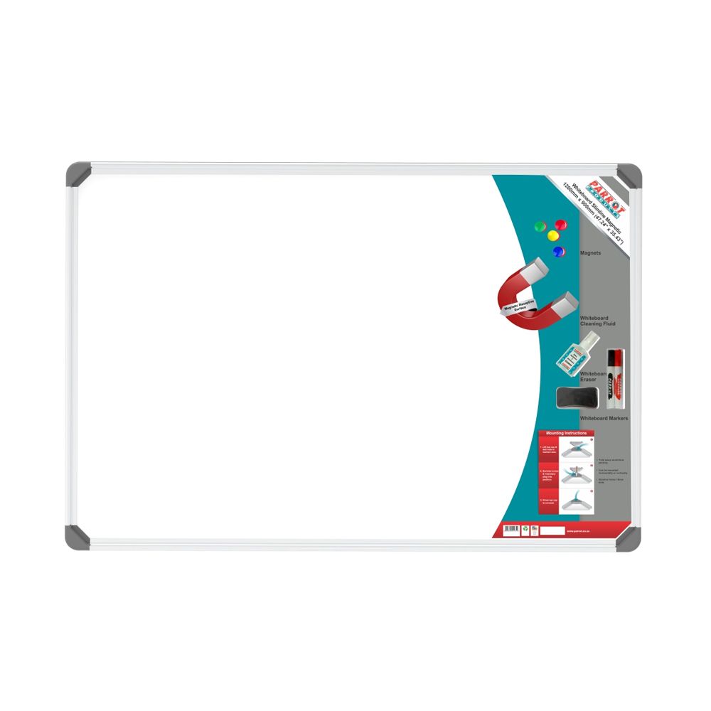 Parrot Products Slimline Magnetic Whiteboard - 1200x900mm - Retail ...