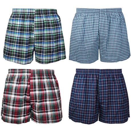 2 x Men's Woven Boxers Underwear 100% Cotton Boxer Shorts Underwear For Men, Shop Today. Get it Tomorrow!