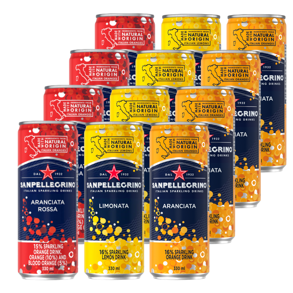 San Pellegrino | Blood Orange &amp; Lemon &amp; Orange | 330ml | 12 Pack