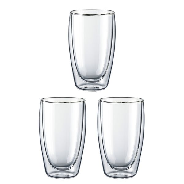 Layer Glass Cup - Transparent 3 Pack image