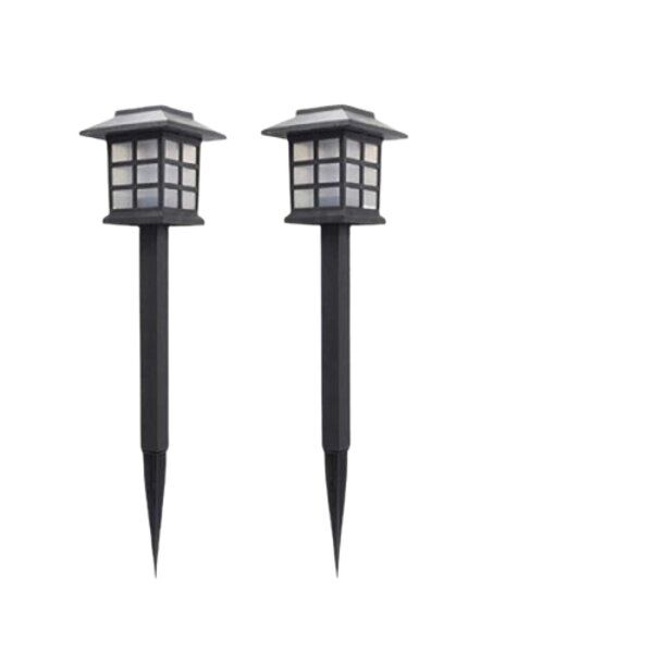 Set of 2 Solar Powered Garden Path Lights