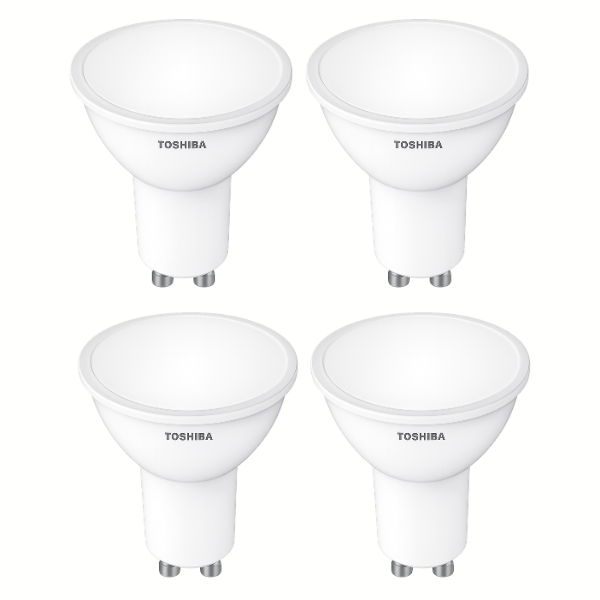 TOSHIBA GU10 LED Downlight 5W Cool Daylight 6500K - 4 Pack