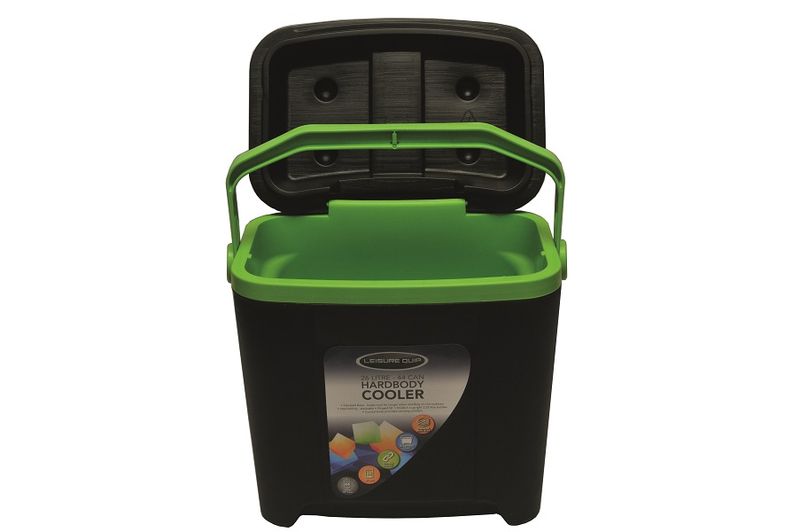 Leisure-Quip 26L Cooler Box - Black &amp; Green