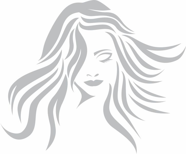 Frosted Vinyl Sticker Woman Face 3 Decal; Art - Decor