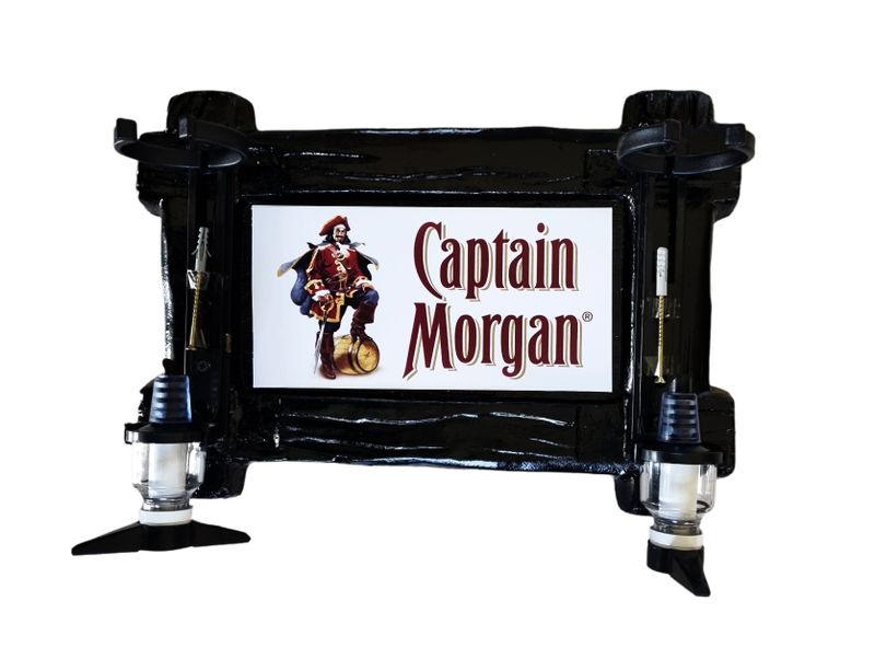 Captain Morgan 2 Optic Liqour Dispenser - Black