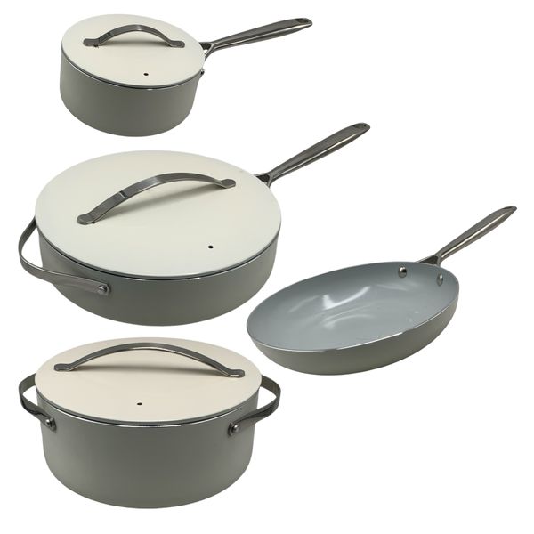 Royal of Home Pot Set - Ceramic Coated Aluminium German Design - 7 piece