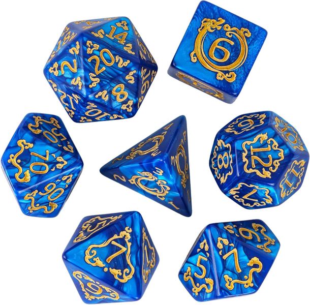 Dragon Filigree 7-Piece Polyhedral Dice Set