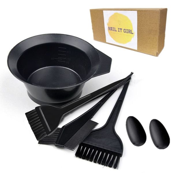 Hair Coloring Brush Kit and Bowl Mixing Set Hairdresser Dye Mixing Bowl