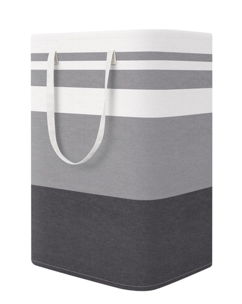 Atoke Laundry Basket 75 Ltr Grey Striped