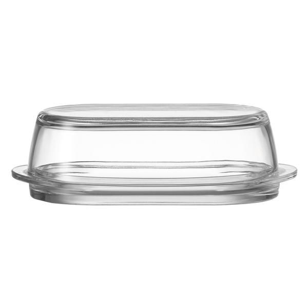 Butter Dish 19.5x13x7cm Glass Clear Rvt626 - Kitchen Essentials