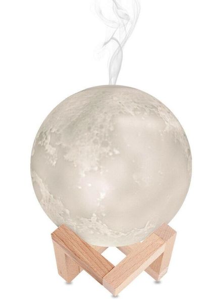 3D Moon Lamp Ultrasonic Humidifier Essential Oil Diffuser with Lamp