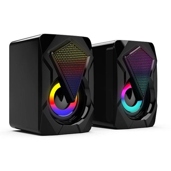 RGB Mini USB 3.5 mm Stereo Sound Desktop Speaker