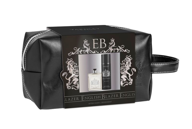 Yardley English Blazer - Black Aftershave, Deodorant Spray &amp; Toiletry Bag