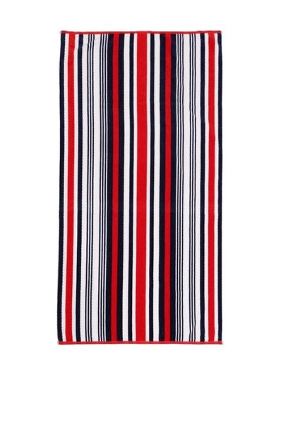 Jacquard Nautical Stripe Cotton Beach Towel, 85x160cm