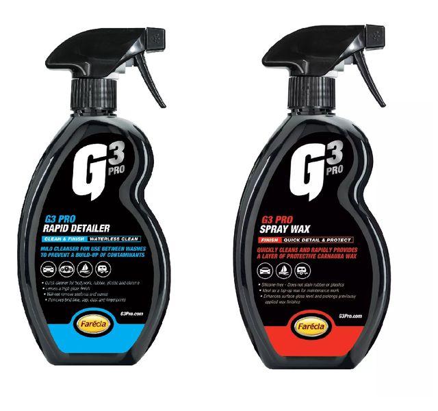 Farecla G3 Pro Rapid Detailer &amp; Spray Wax Kit Car Cleaning Shine Protect