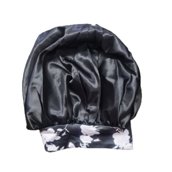 Short, Patterned and Long Satin Sleep Bonnets