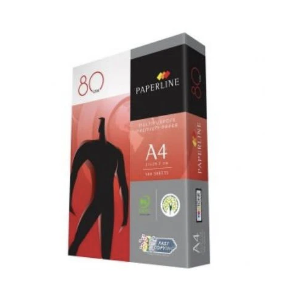 Paperline - A4 Copy White Paper 80gsm reams (500 Sheets)