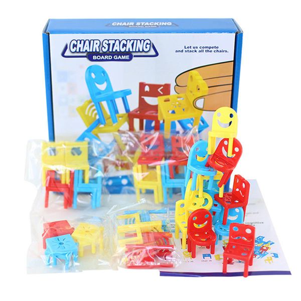 Chair Stacking - 36 Mini Chairs Balance Game