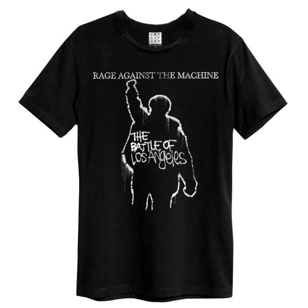 Rage Against The Machine Battle Of La Vintage Charcoal Medium T Shirt