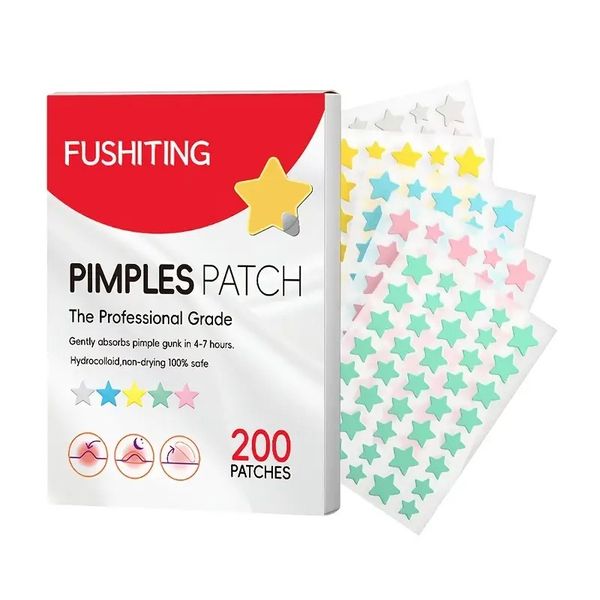 ClearGlow Pro Star Pimple Patches - 200 Hydrocolloid Acne Star Patches