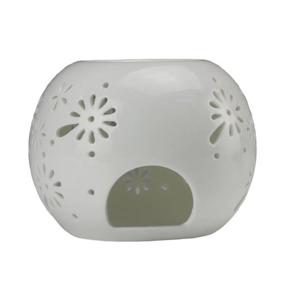 White Rounded Oil Burner