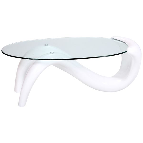 Coffee Tables - Tempered Glass - White