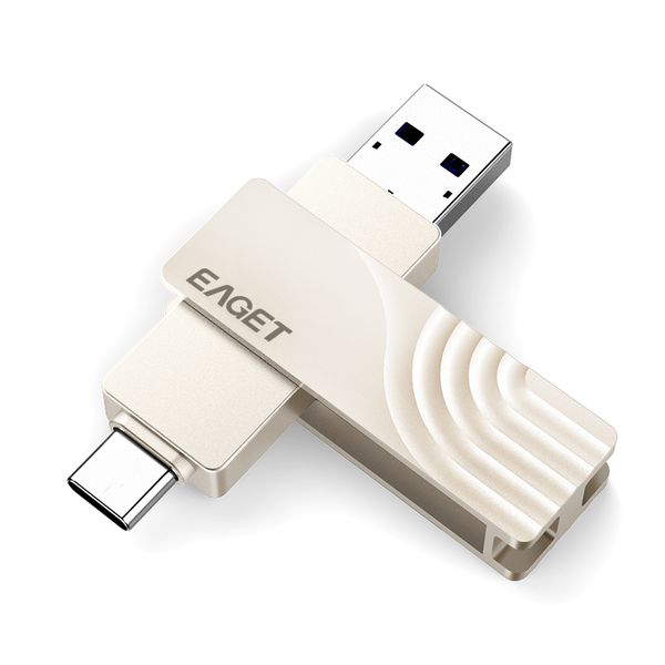 Eaget 256GB Flash Drive 2 in 1 USB 3.0 + Type-C High-Performance Storage