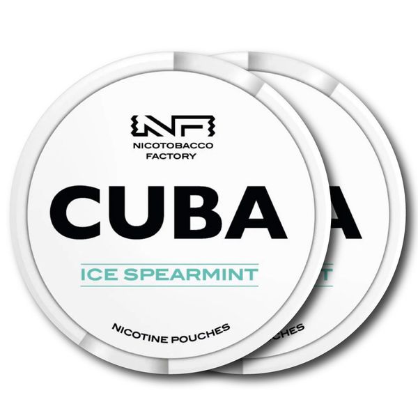 CUBA WHITE - Ice Spearmint - 2 PACK (Nicotine Pouch)