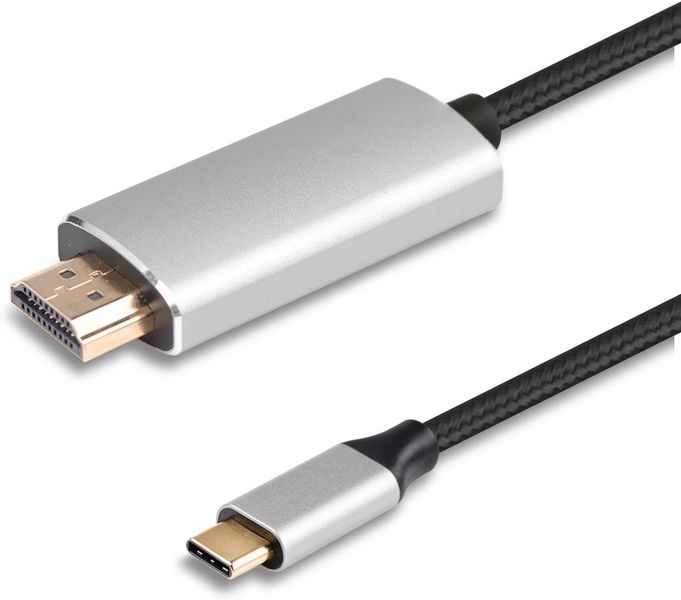 TUFF-LUV HDMI Male to USB-C Cable (4K) - 30hz - 1 Meter Cable - Black