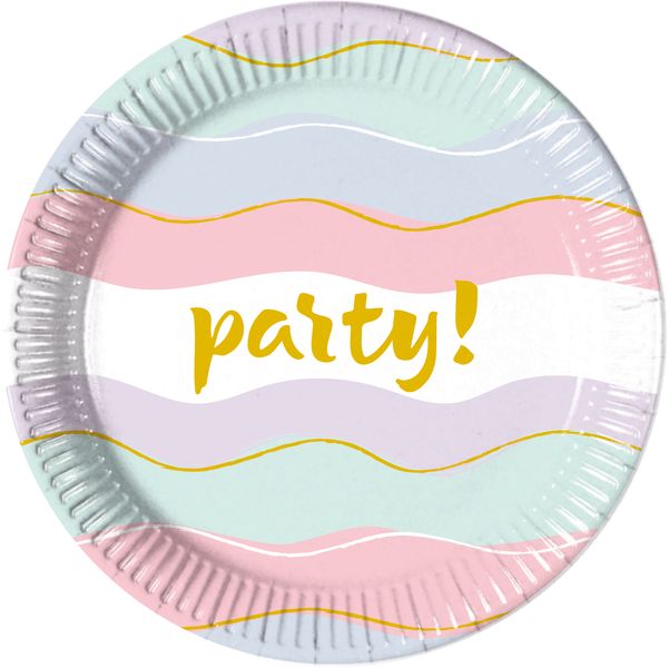 Elegant Party Paper Plates Large 23Cm