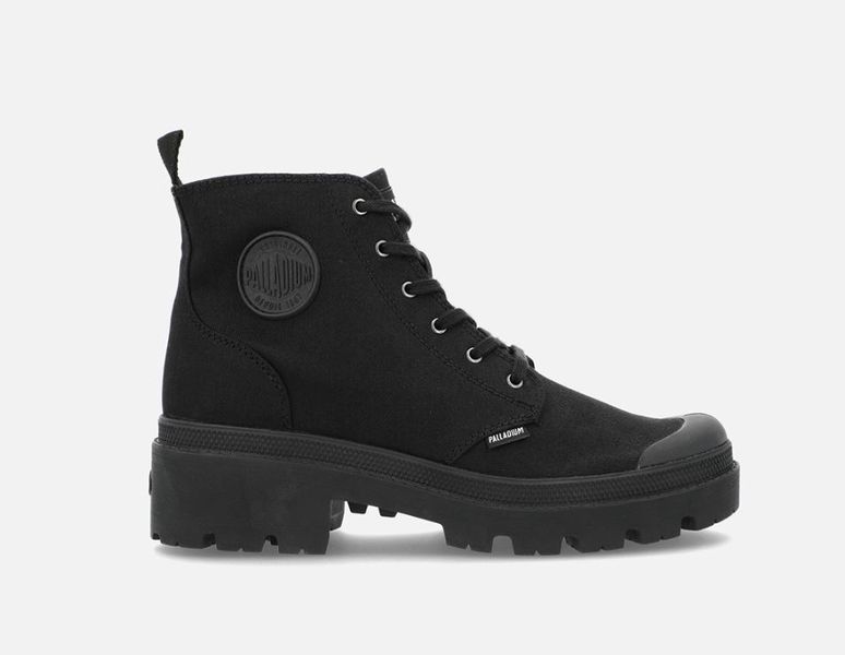 Palladium - Pallabase Twill Women's Black Ankle Boots