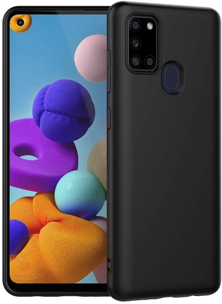 Tekron Slimfit Protective Matte Case for Samsung Galaxy A21s - Black