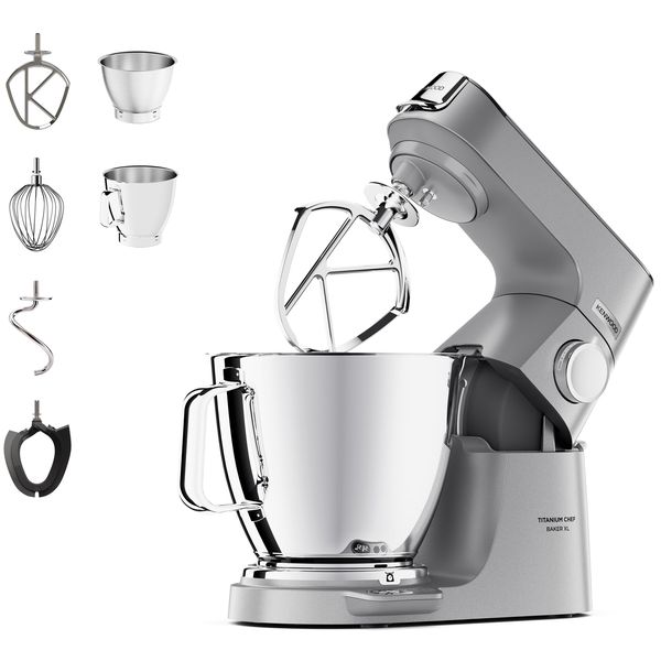 Kenwood - Chef Baker Titanium XL Kitchen Machine - KVL85.004SI