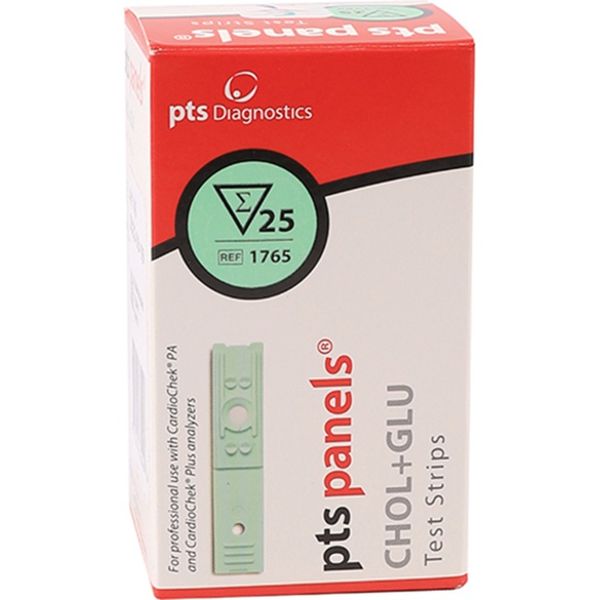 Pts Panels Cholesterol + Glucose With Pipettes Test Kits 25's
