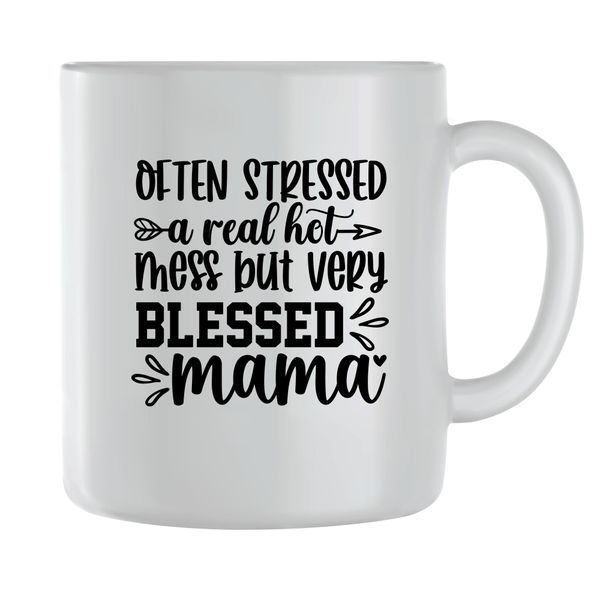 Blessed Coffee Mugs for Mothers Trendy Mom Sayings Graphic Women Present065