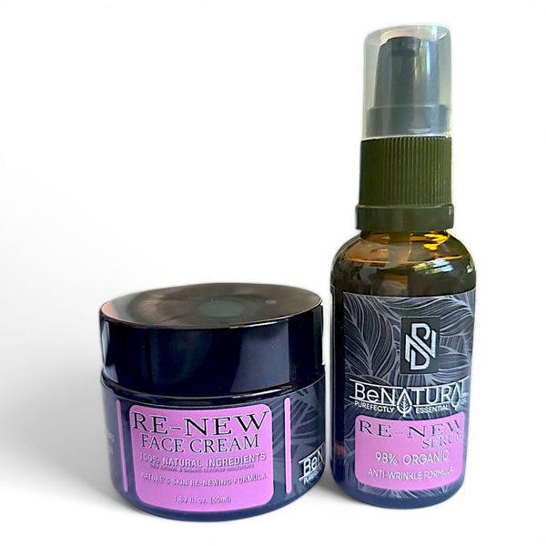 Be Natural - Re-new Facial Cream &amp; Serum Combo Gift Set