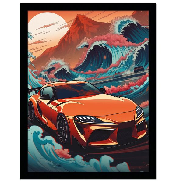Wave Collection (Wave Cars Zupra) Framed Collector Print 40cm x 30cm