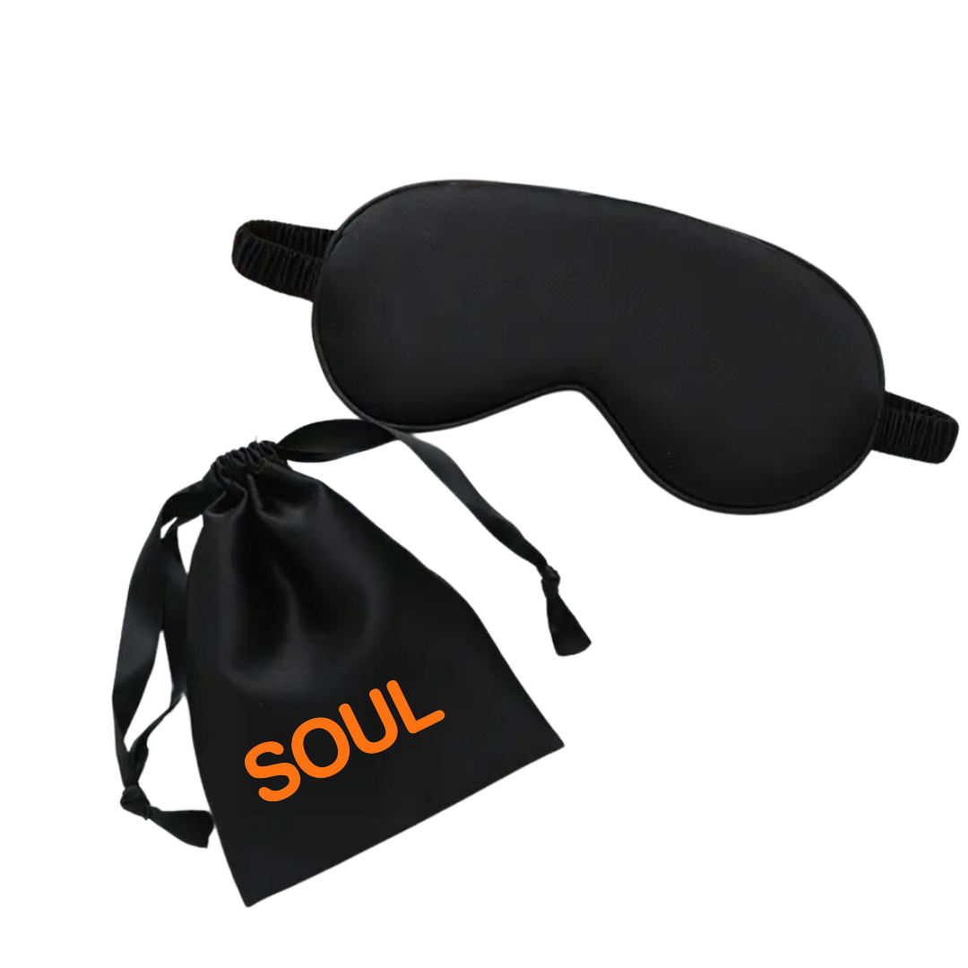 3D Imitation Silk Sleeping Blindfold Eye Mask and Bag