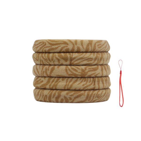 5pcs-Zebra-Print High-Elastic Hair Tie - Non-Creasing, Gentle on Hair