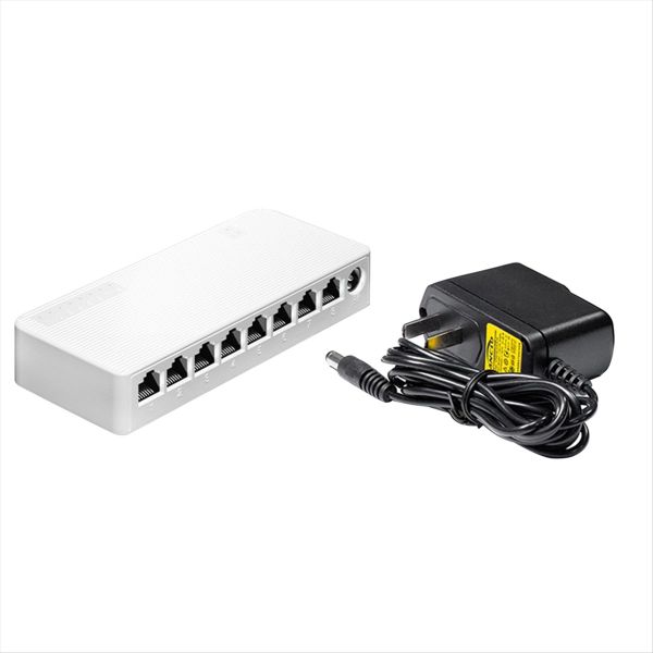8 Port 100Mbps Ethernet Switch Portable Ethernet Splitter Hub Us Plug