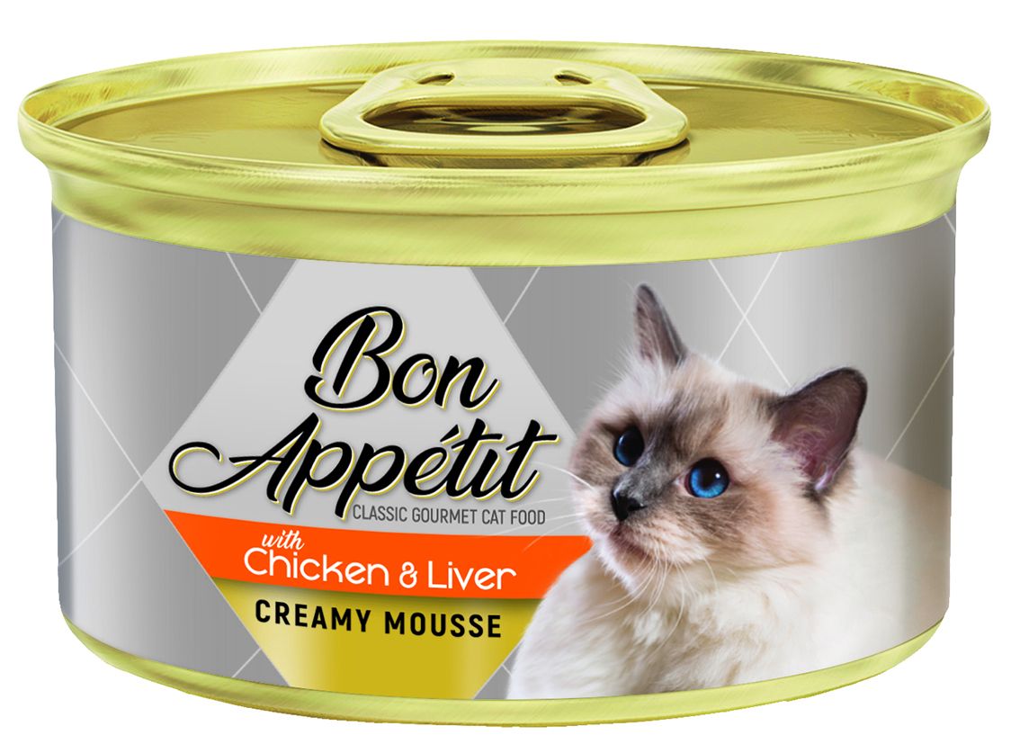 Bon Appetit Creamy Mousse With Tender Chicken & Liver (12 x 85g Tins