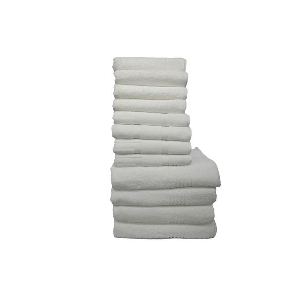 SR Luxury - Sterling Silver - 12 Set Bath Sheet Combo with 1000GSM Bath Mat